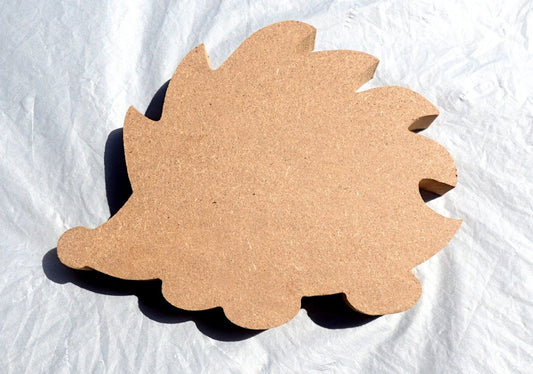 Hedgehog Plaque - Use as a Base for Mosaics Decoupage or Decorative Painting - Unfinished MDF Small 6 inch Sign