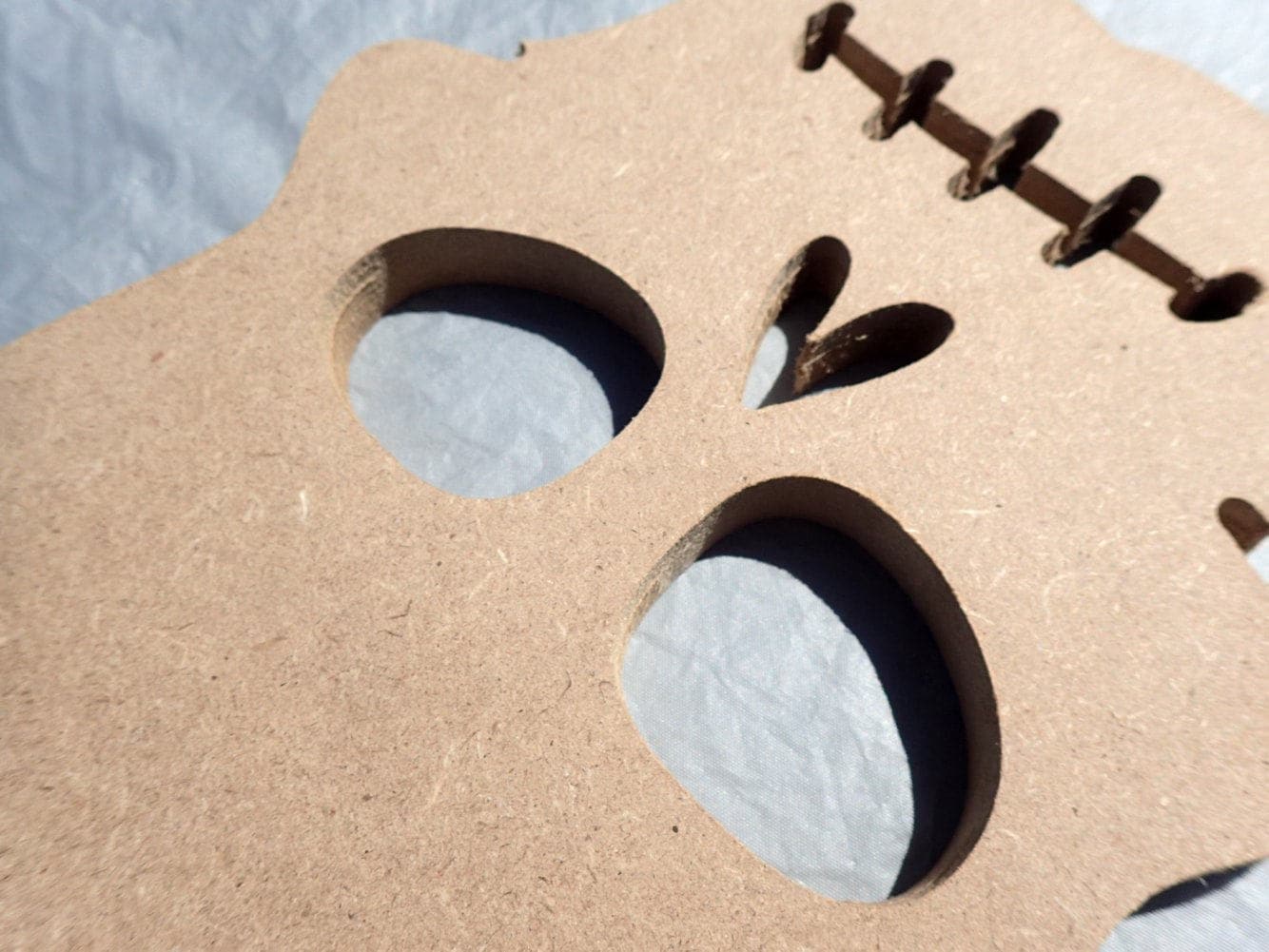 Skull Plaque - Use as a Base for Mosaics Decoupage or Decorative Painting - Unfinished MDF Halloween Day of the Dead