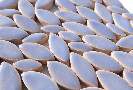 Cornflower Blue Petals Mosaic Tiles - 50g Ceramic Leaves in Mix of 2 Sizes 1/2" and 3/4"