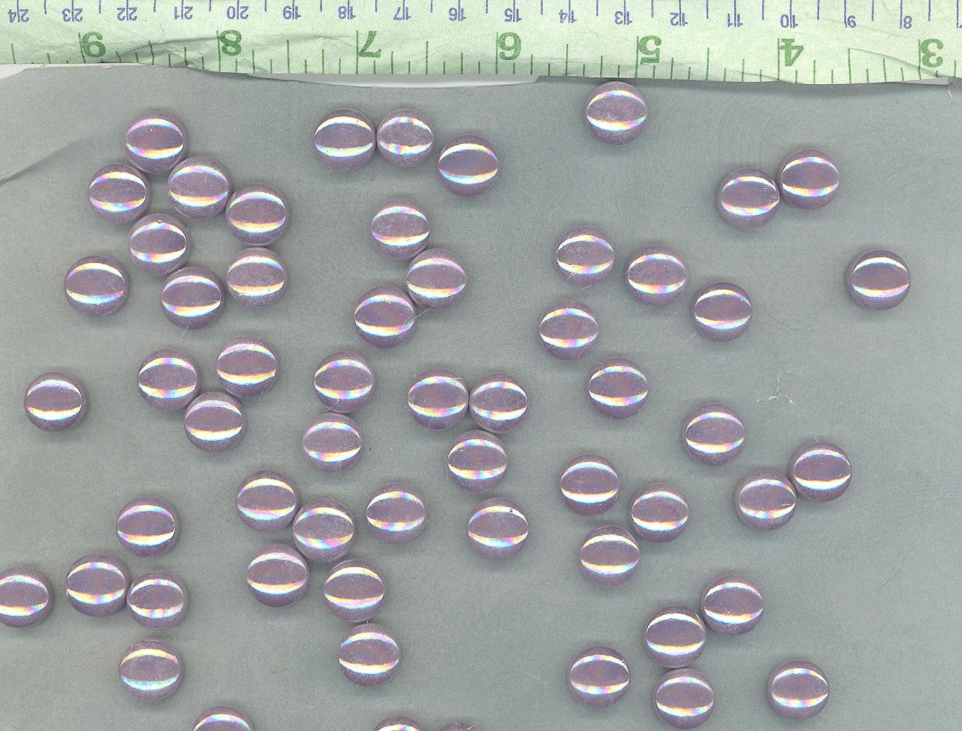 Lavender Iridescent Glass Drops Mosaic Tiles - 100 grams Pearl 12mm Glass Gems in Light Purple - Over 60 Tiles