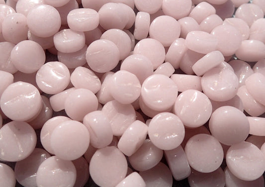 Pale Pink MINI Glass Drops Mosaic Tiles - 50 grams - Over 100 Tiles