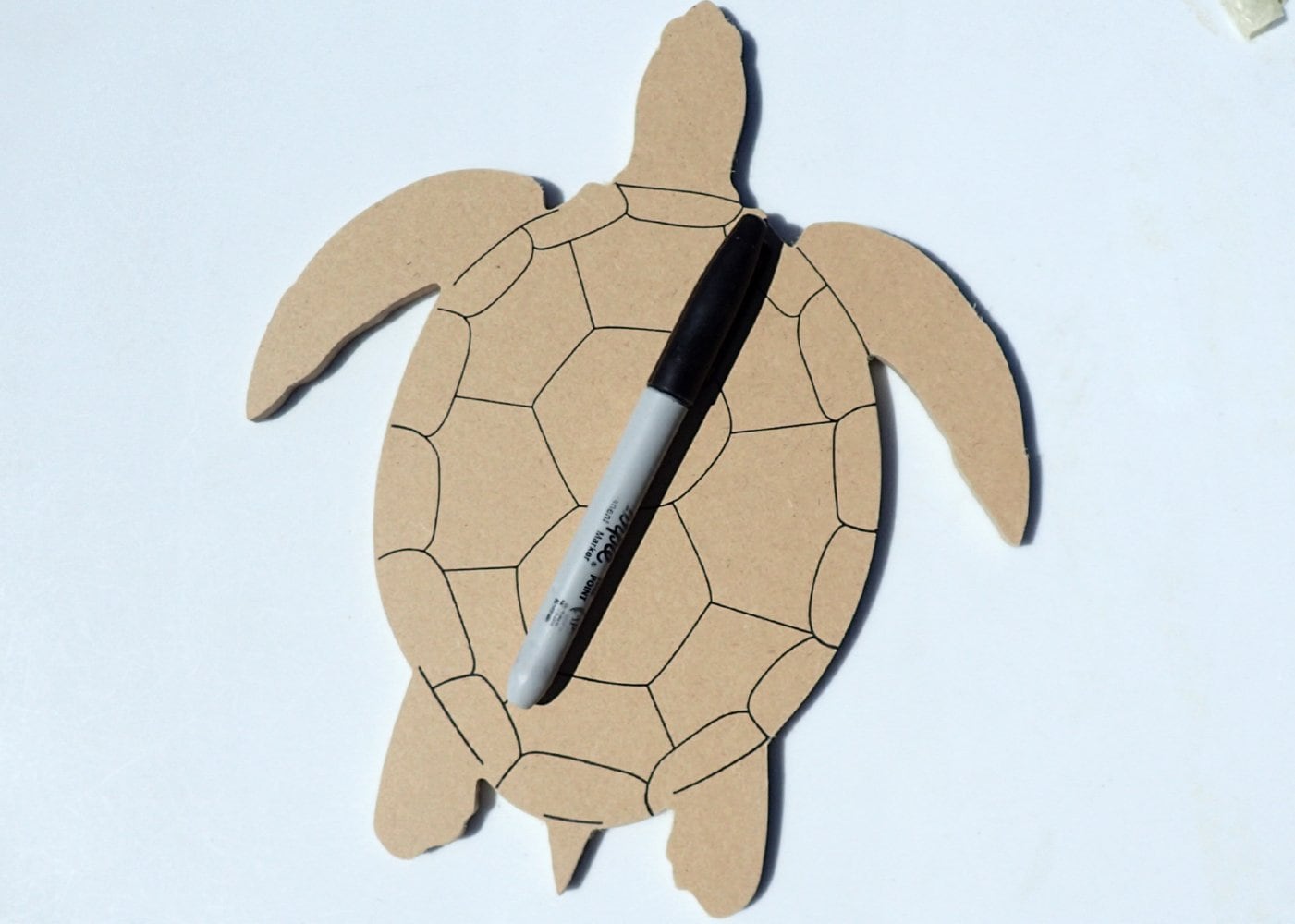 Turtle Plaque - Use as a Base for Mosaics Decoupage or Decorative Painting - Unfinished MDF Thin 8 inch Sign DIY