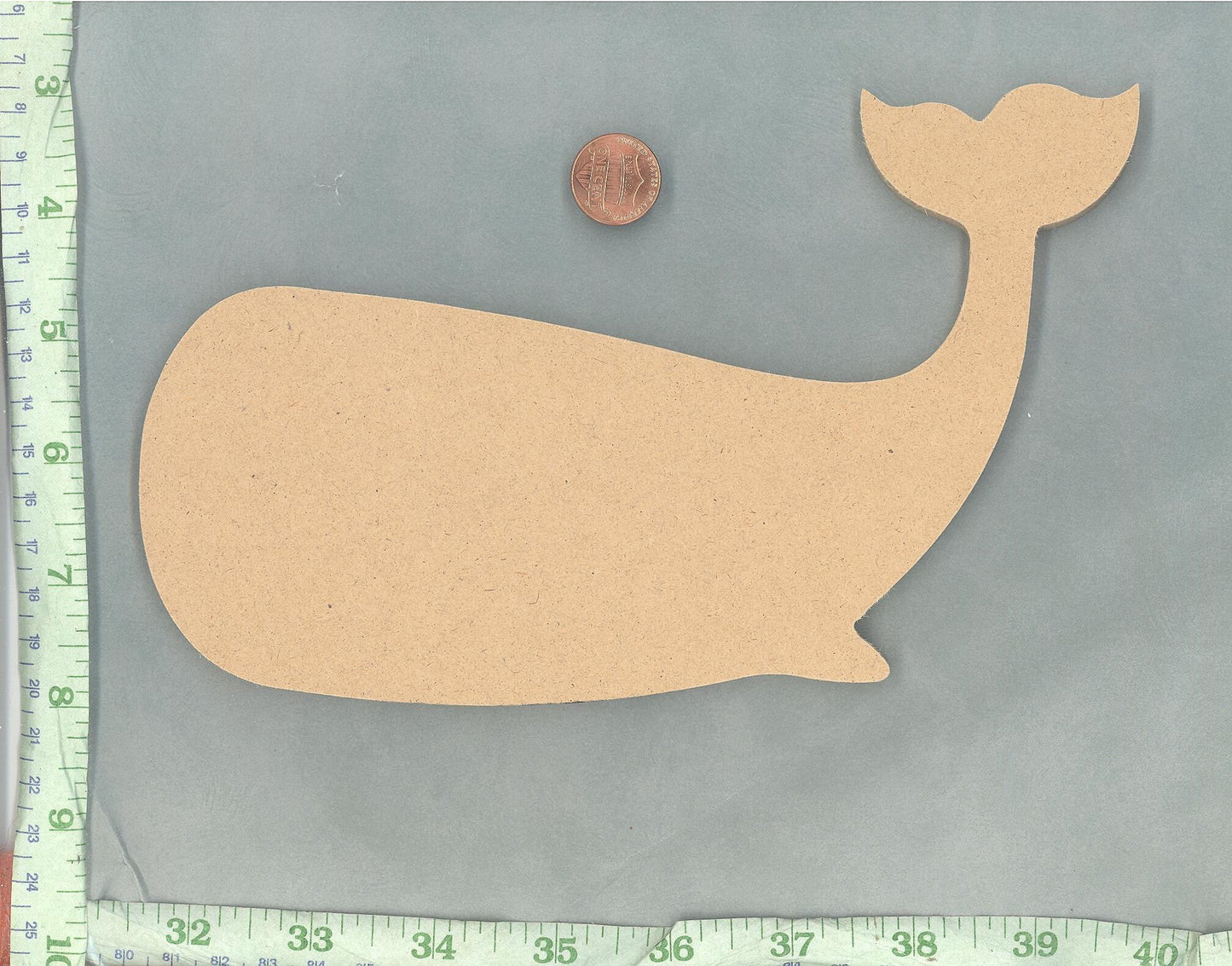 Whale Plaque - Use as a Base for Mosaics Decoupage or Decorative Painting - THIN Unfinished MDF