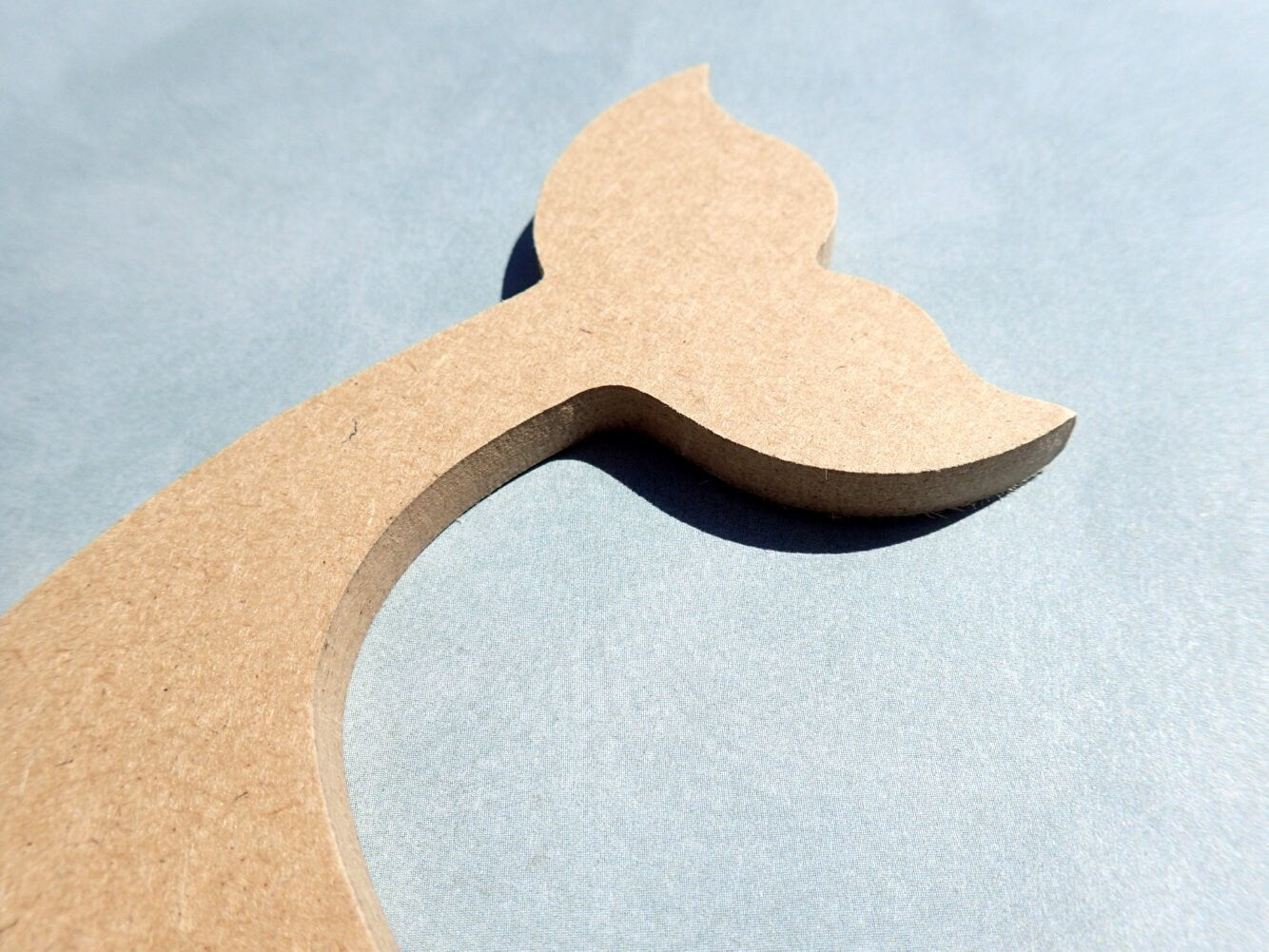 Whale Plaque - Use as a Base for Mosaics Decoupage or Decorative Painting - THIN Unfinished MDF