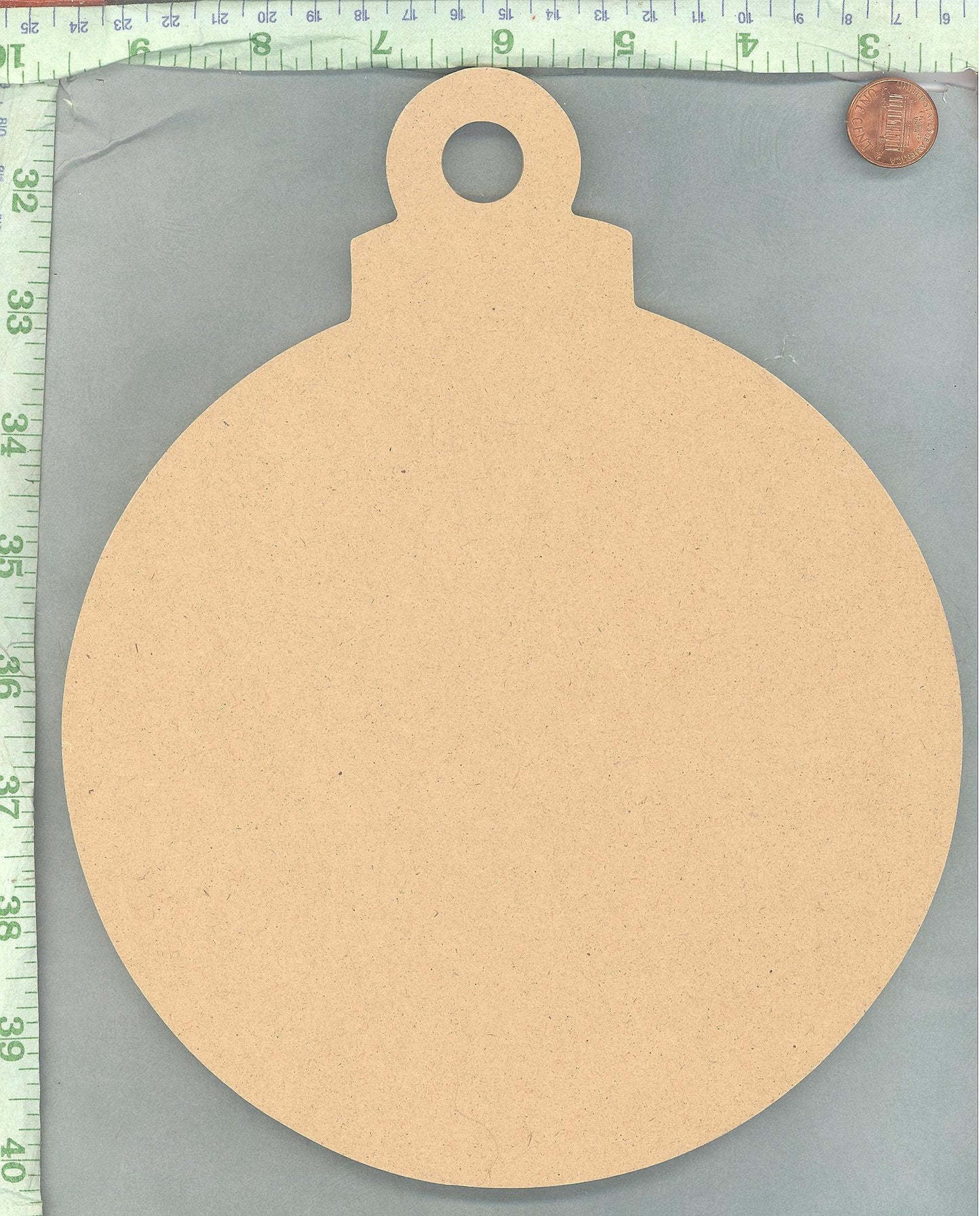 Large Ornament Plaque - Unfinished MDF THIN - 8 inches - DIY Holiday Christmas Decorations