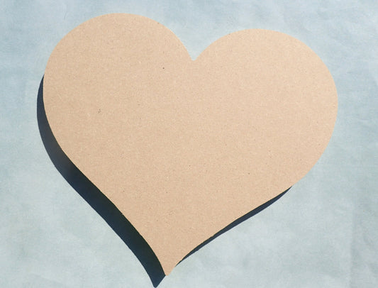 Heart Plaque - Use as a Base for Mosaics Decoupage or Decorative Painting - Unfinished MDF