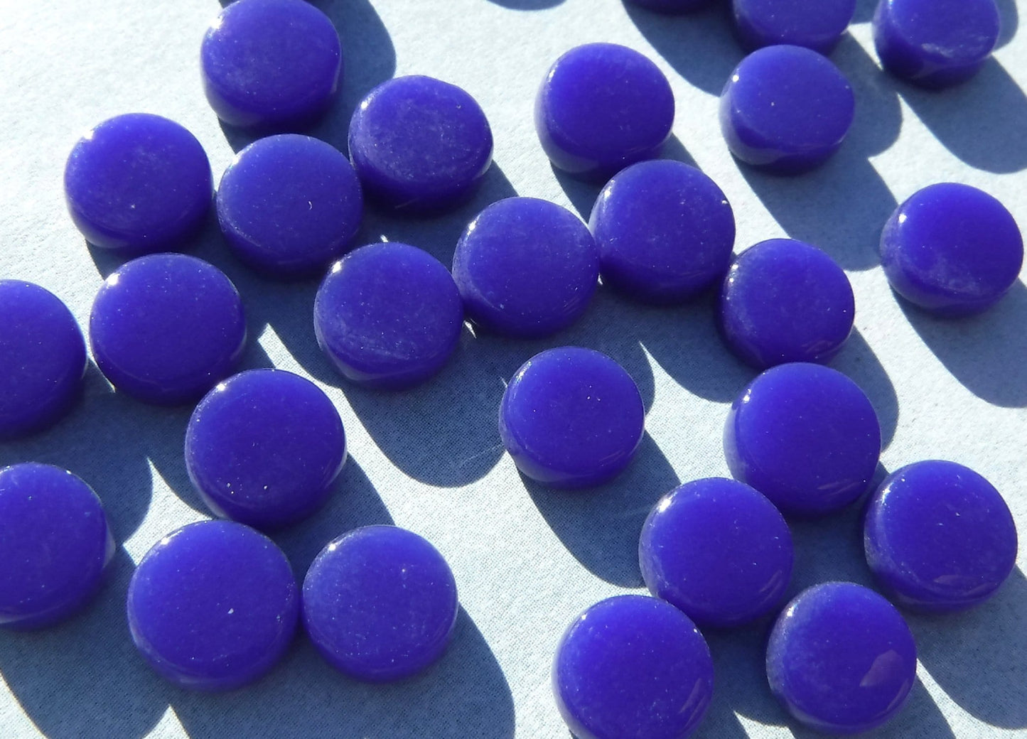 Dark Royal Blue MINI Glass Drops Mosaic Tiles - 50 grams - Over 100 Tiles