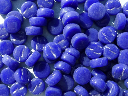 Dark Royal Blue MINI Glass Drops Mosaic Tiles - 50 grams - Over 100 Tiles
