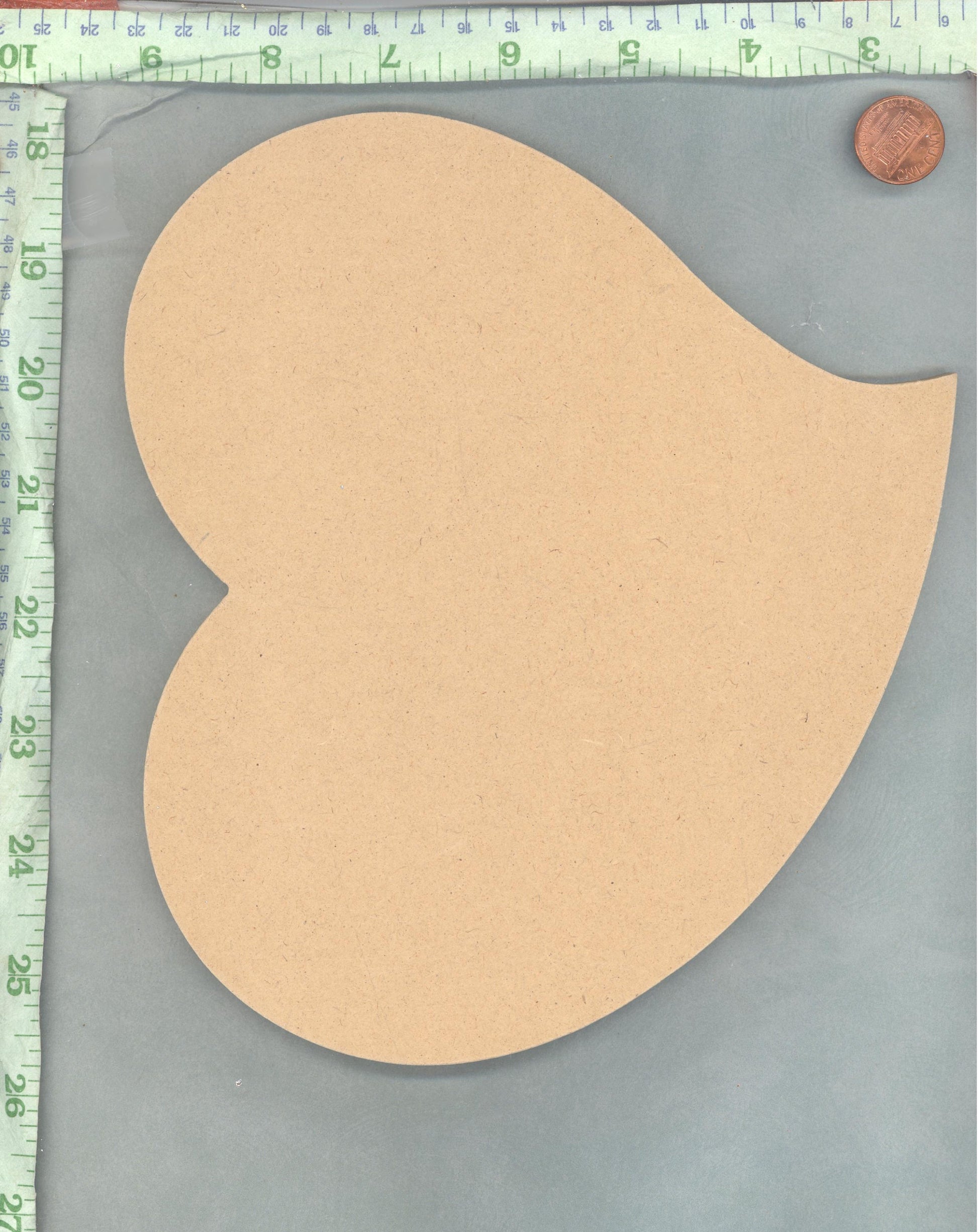 Funky Heart Plaque - Use as a Base for Mosaics Decoupage or Decorative Painting - Unfinished MDF Thin - Love Valentines Day