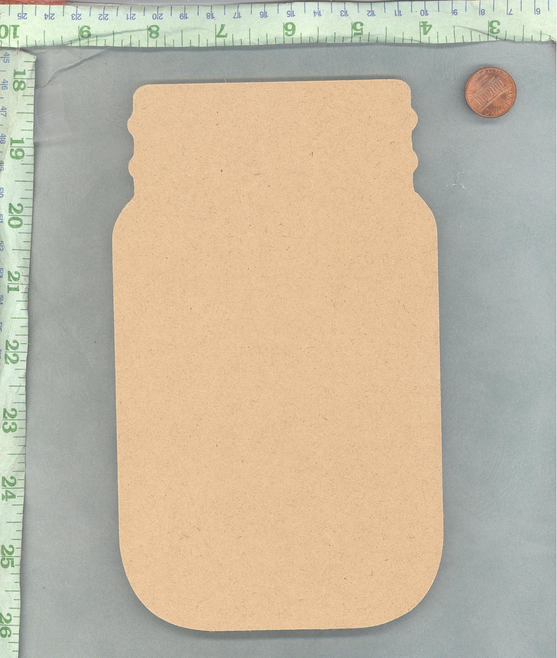 Mason Jar Plaque - Use as a Base for Mosaics Decoupage or Decorative Painting - Unfinished MDF THIN 8 inches