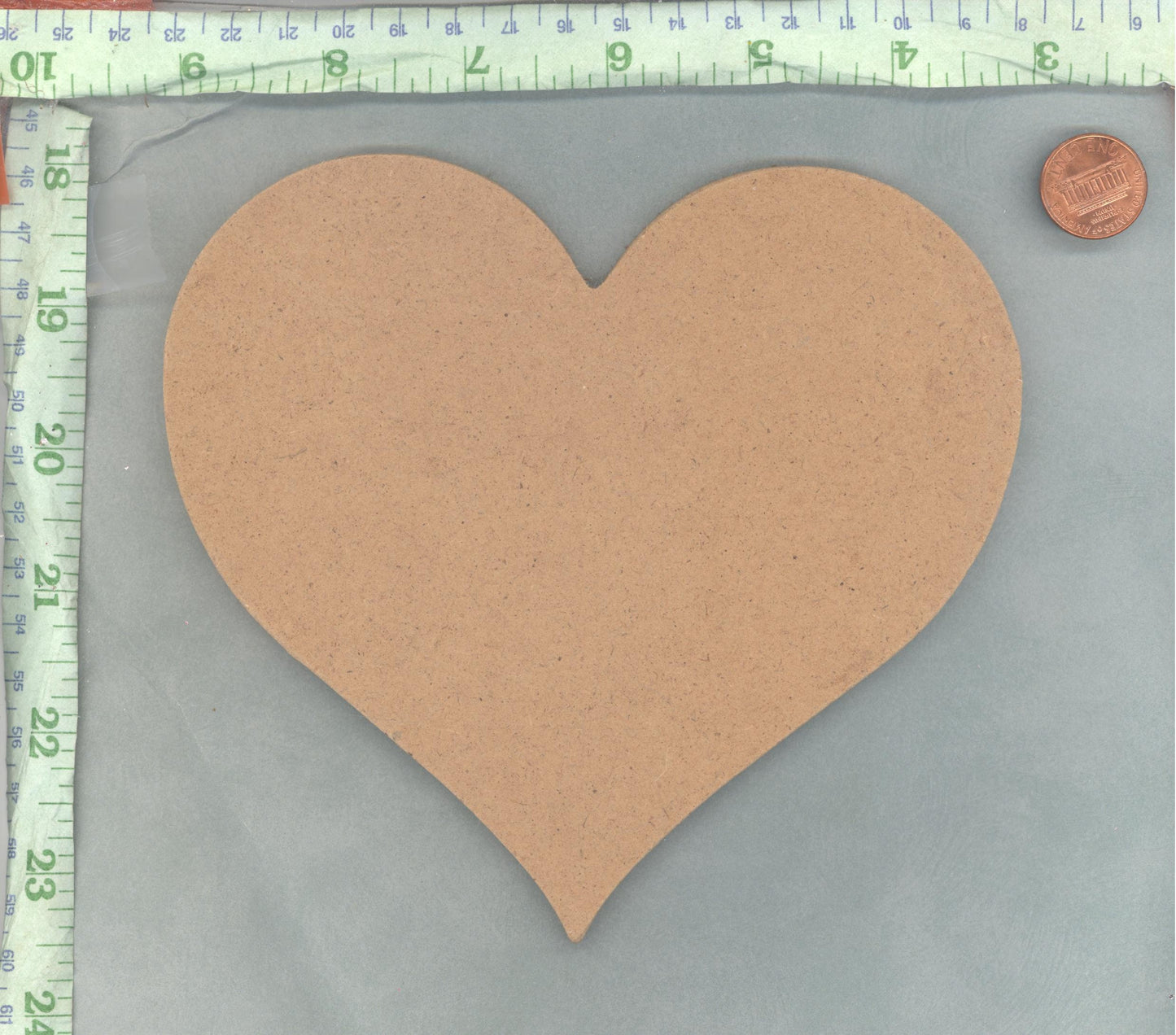 Heart Plaque - 6" - Use as a Base for Mosaics Decoupage or Decorative Painting - Unfinished MDF THIN - Love Valentines Day