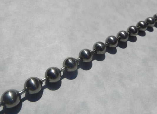 Stainless Steel Ball Chain - 8mm - #15 - By the Foot - Outdoor Mosaics