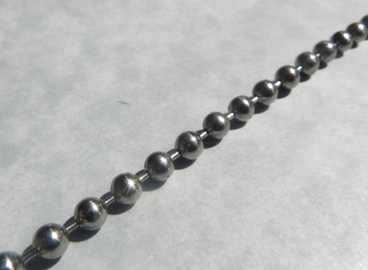 Stainless Steel Ball Chain - 6.3mm - #13 - By the Foot - Outdoor Mosaics