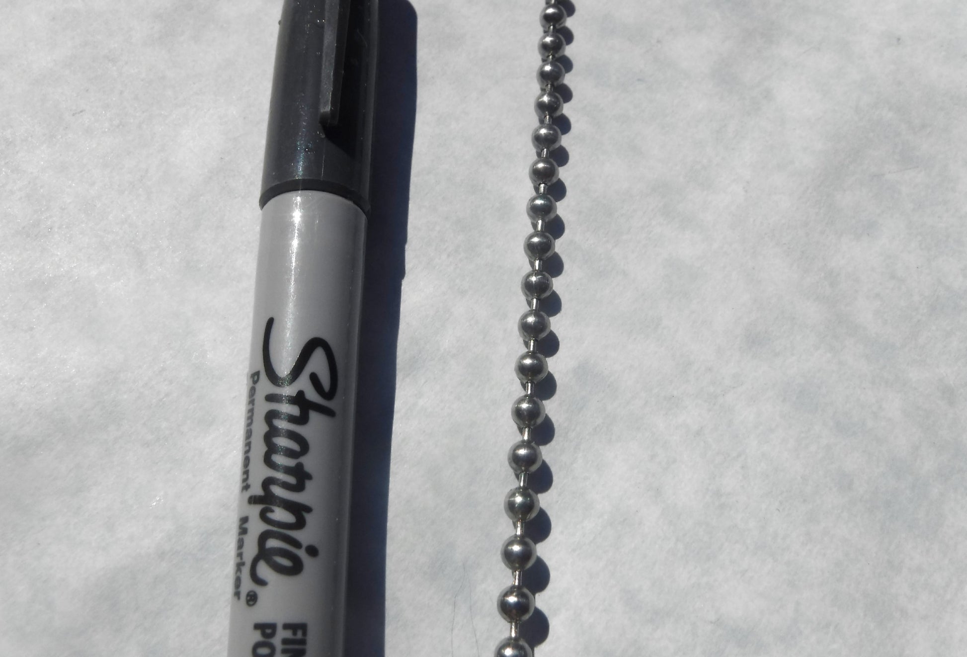 Stainless Steel Ball Chain - 4mm - #8 - By the Foot - Outdoor Mosaics