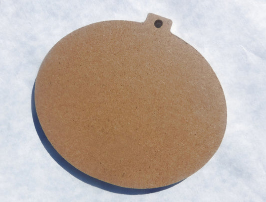 Oval Ornament Plaque - Unfinished MDF THIN - Christmas Ornament - Home Decor Sign DIY