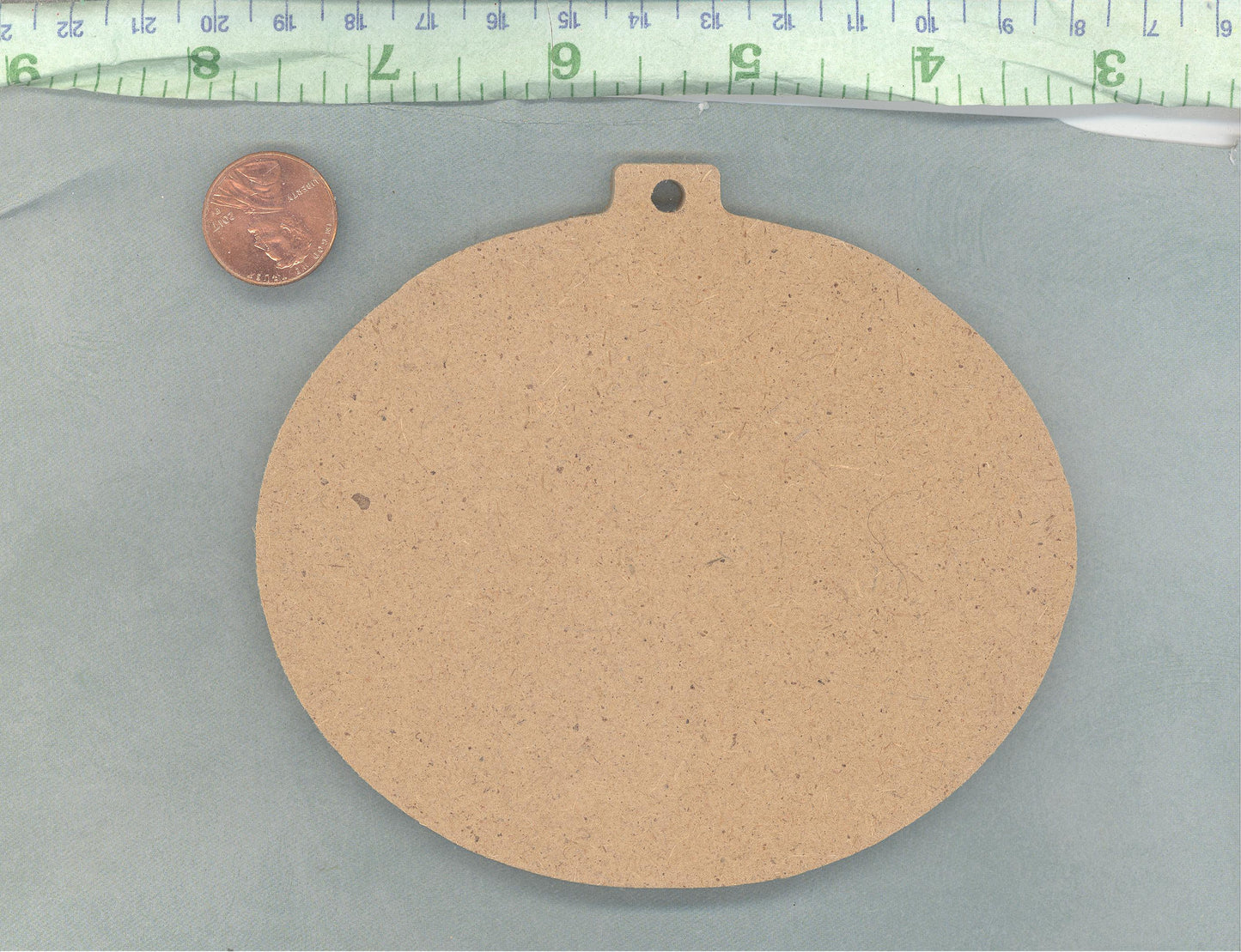 Oval Ornament Plaque - Unfinished MDF THIN - Christmas Ornament - Home Decor Sign DIY