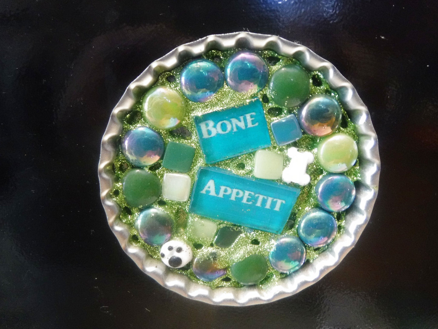 Jumbo Heart Bottlecap - Use as Base for Mosaics - DIY Frame - Large 2-3/4" Size Tin Bottle Cap