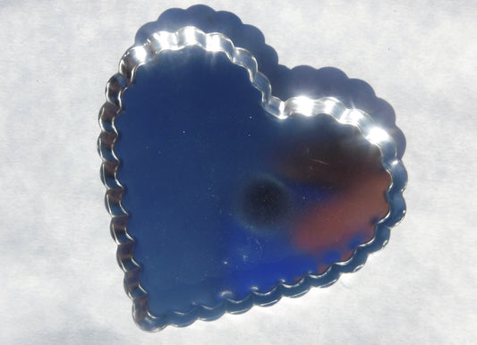 Jumbo Heart Bottlecap - Use as Base for Mosaics - DIY Frame - Large 2-3/4" Size Tin Bottle Cap