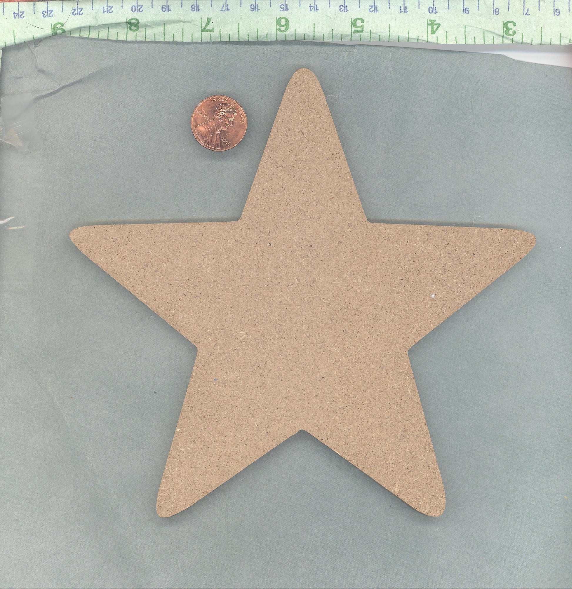 Star Plaque - THIN Unfinished MDF 8" DIY Sign