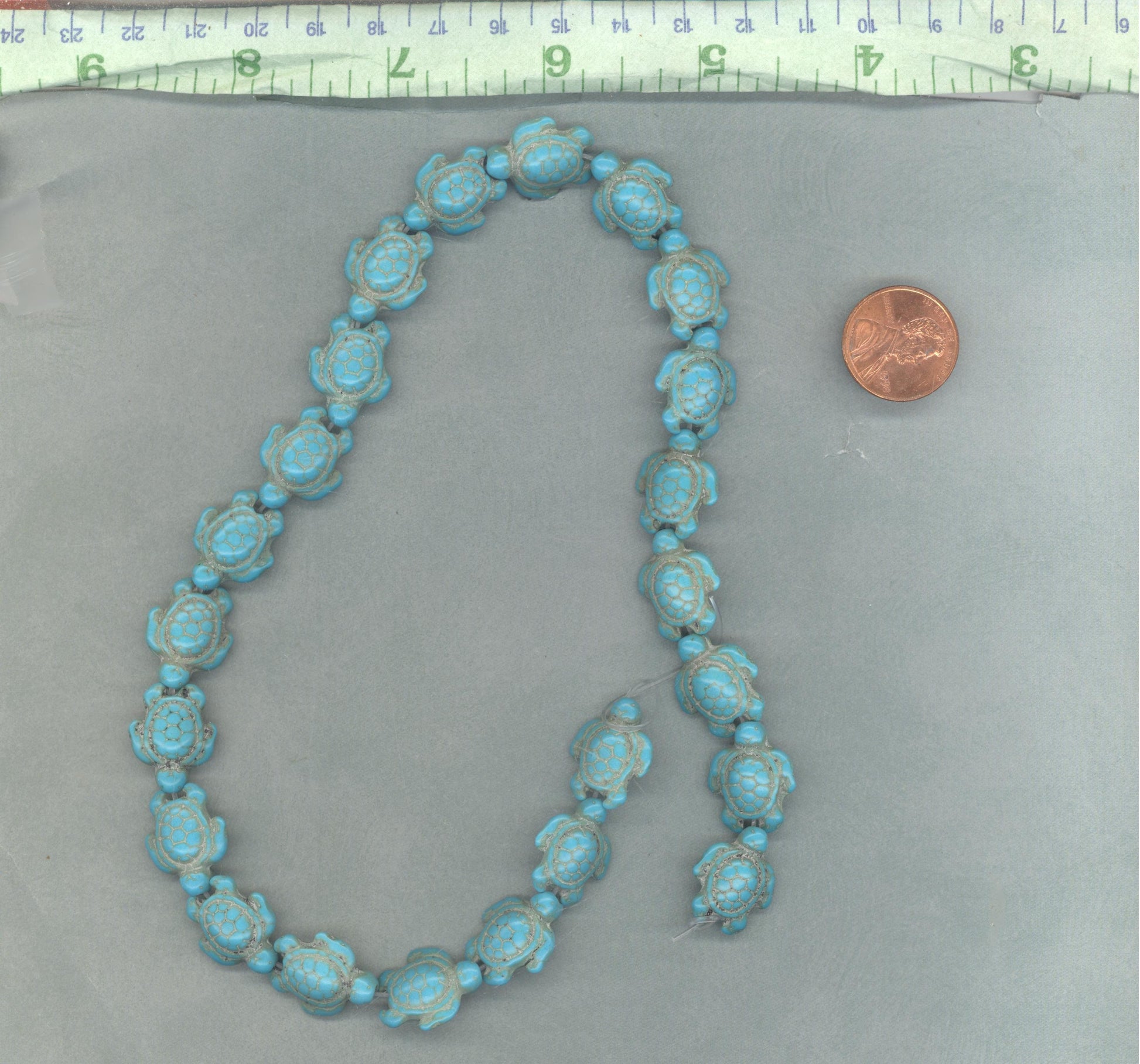 Turquoise Blue Sea Turtles Stone Beads - Half or Full Strand - Use for Mosaics