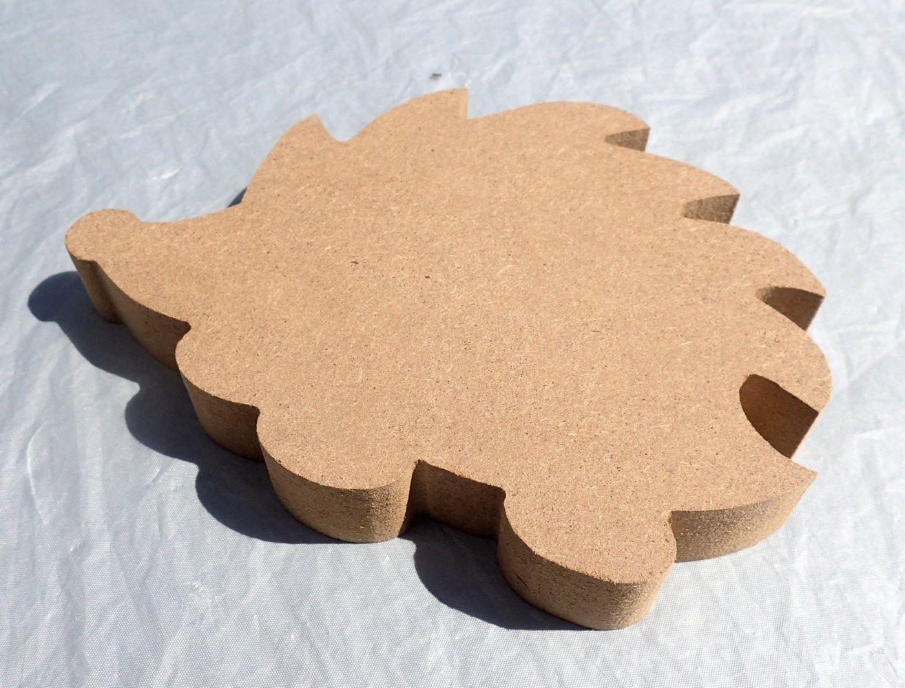 Hedgehog Plaque - Use as a Base for Mosaics Decoupage or Decorative Painting - Unfinished MDF Small 6 inch Sign