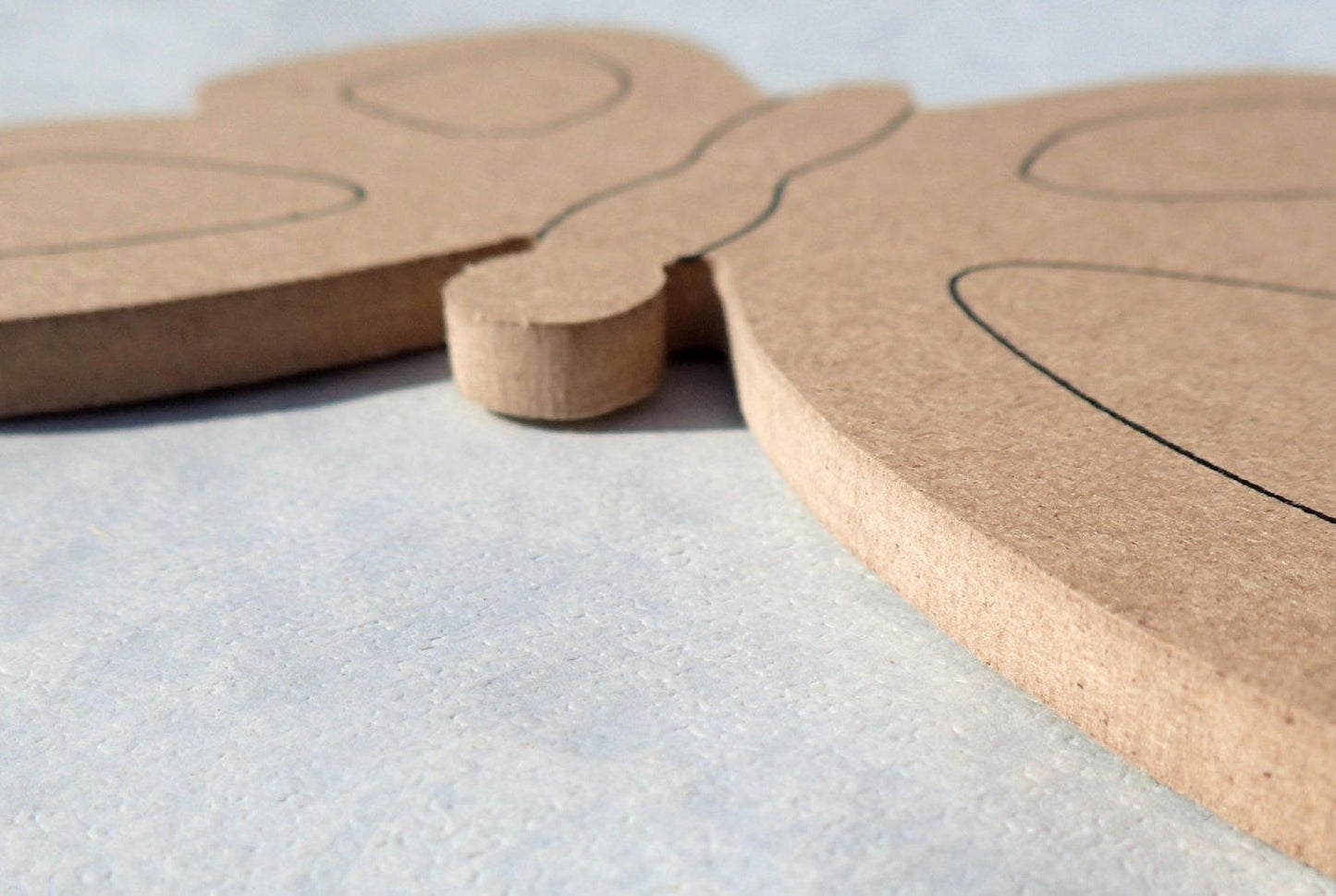 Butterfly Plaque - Use as a Base for Mosaics Decoupage or Decorative Painting - THIN Unfinished MDF Small 6 inch Sign DIY