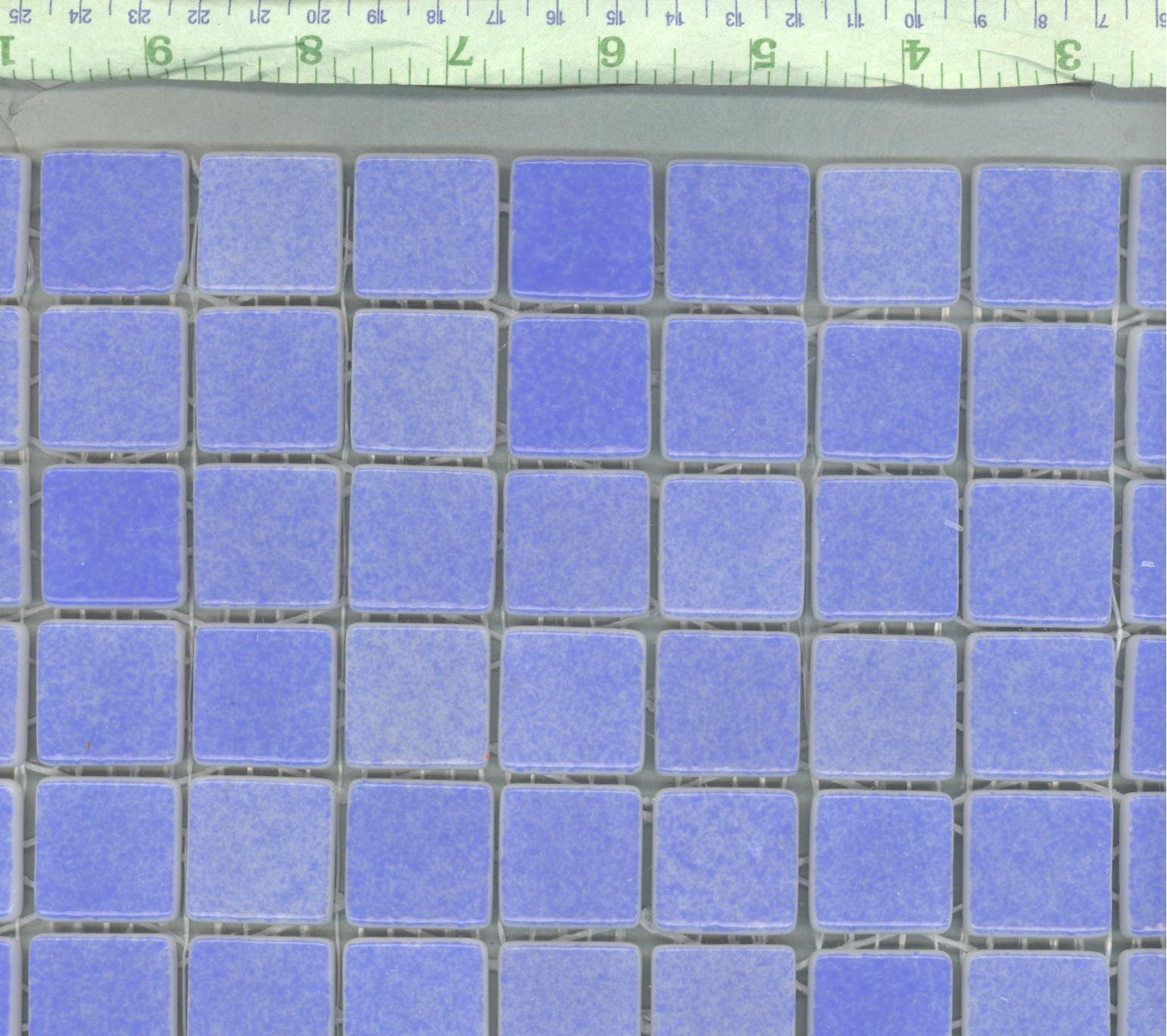 Blue Splatter Glass Mosaic Tiles Squares - 1 inch - 25 Tiles for Craft Projects and Decorations - Recycled