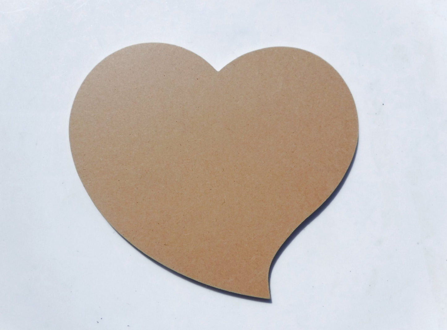 Funky Heart Plaque - Use as a Base for Mosaics Decoupage or Decorative Painting - Unfinished MDF Thin - Love Valentines Day