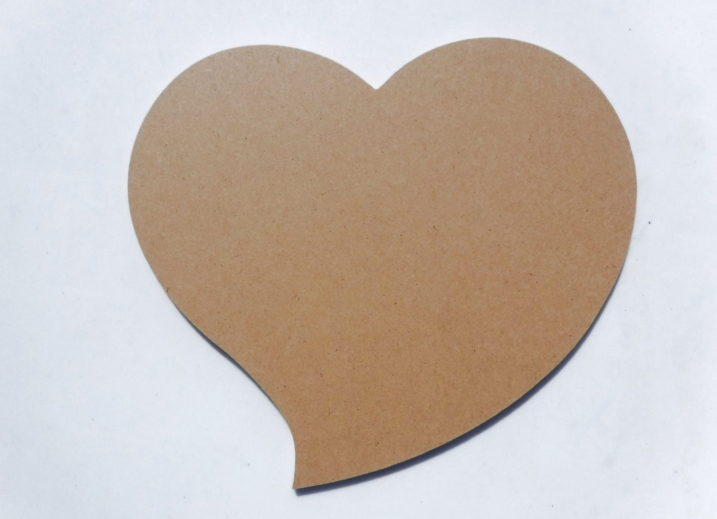 Funky Heart Plaque - Use as a Base for Mosaics Decoupage or Decorative Painting - Unfinished MDF Thin - Love Valentines Day