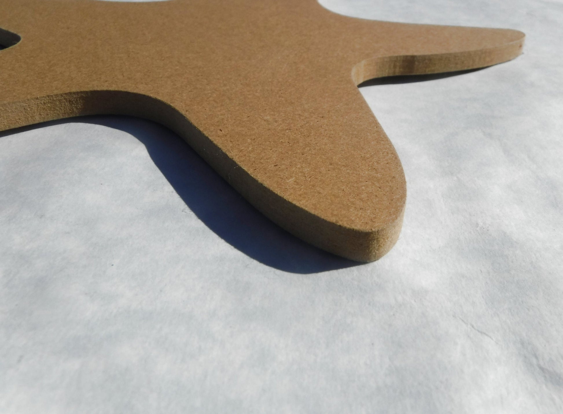 Starfish Plaque - THIN Unfinished MDF 8" Sea Star