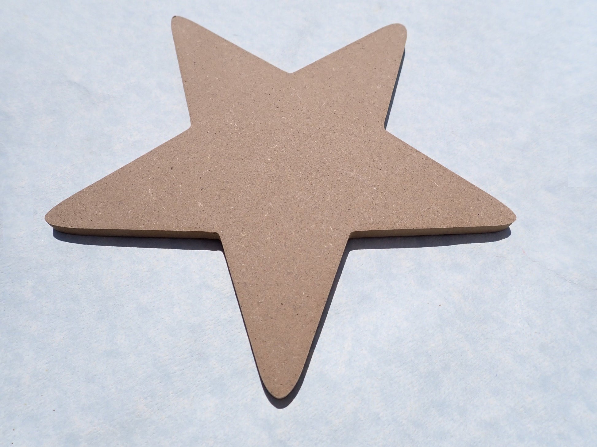 Star Plaque - THIN Unfinished MDF 8" DIY Sign